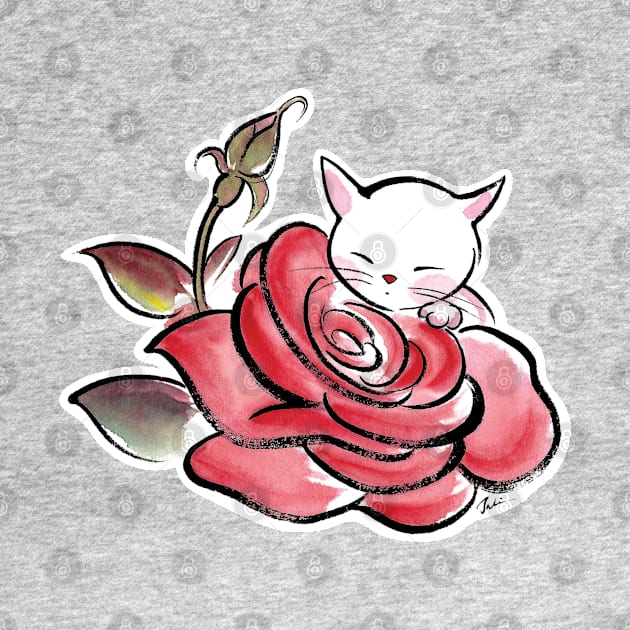 Rose cat by juliewu